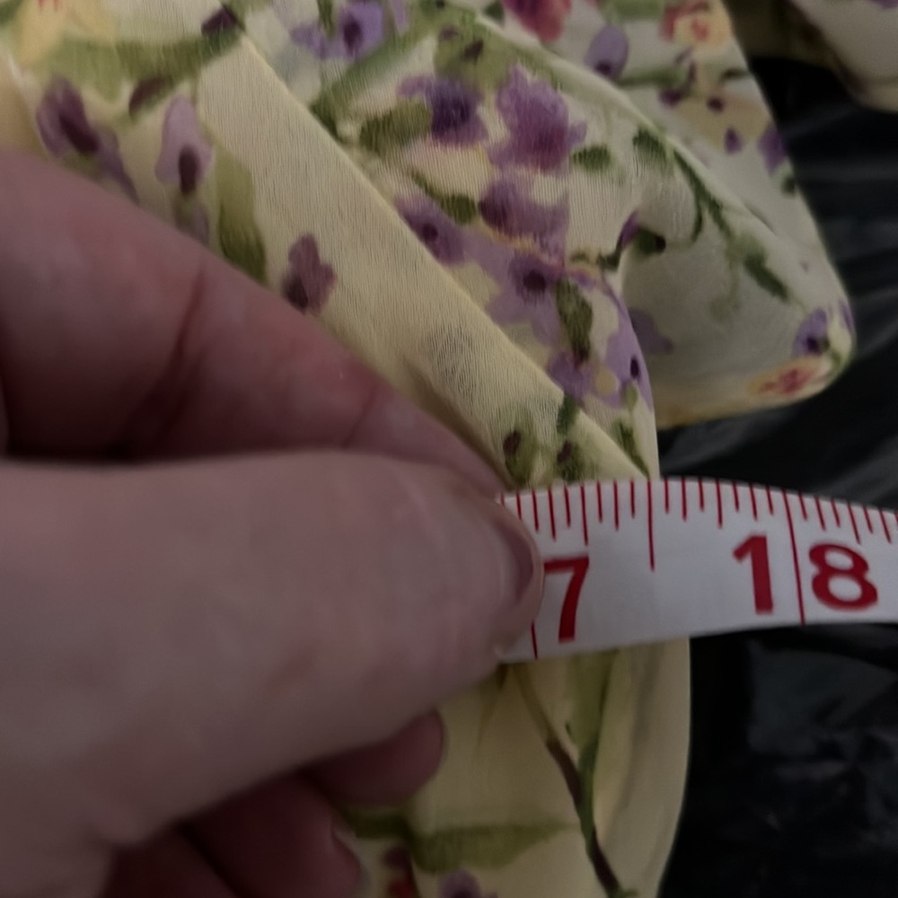 NWT $150 Nicole Miller NY Floral Faux Wrap Dress | Yellow Bright Classic Dress - Picture 12 of 14